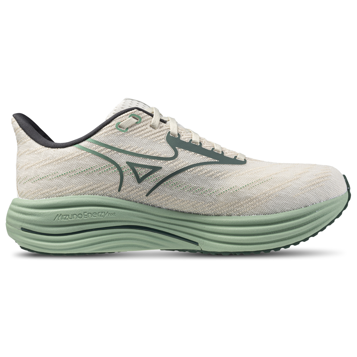 Mizuno Wave Rider 29 Wide - Men's - White/Bistro Green