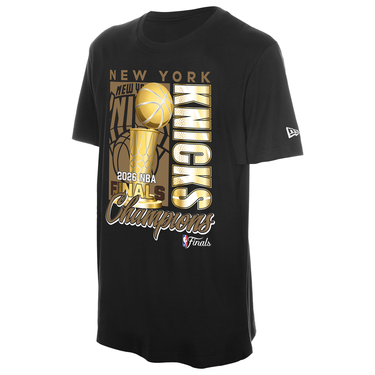 New Era Knicks Champs Short Sleeve T-Shirt - Men's - Gold/Black