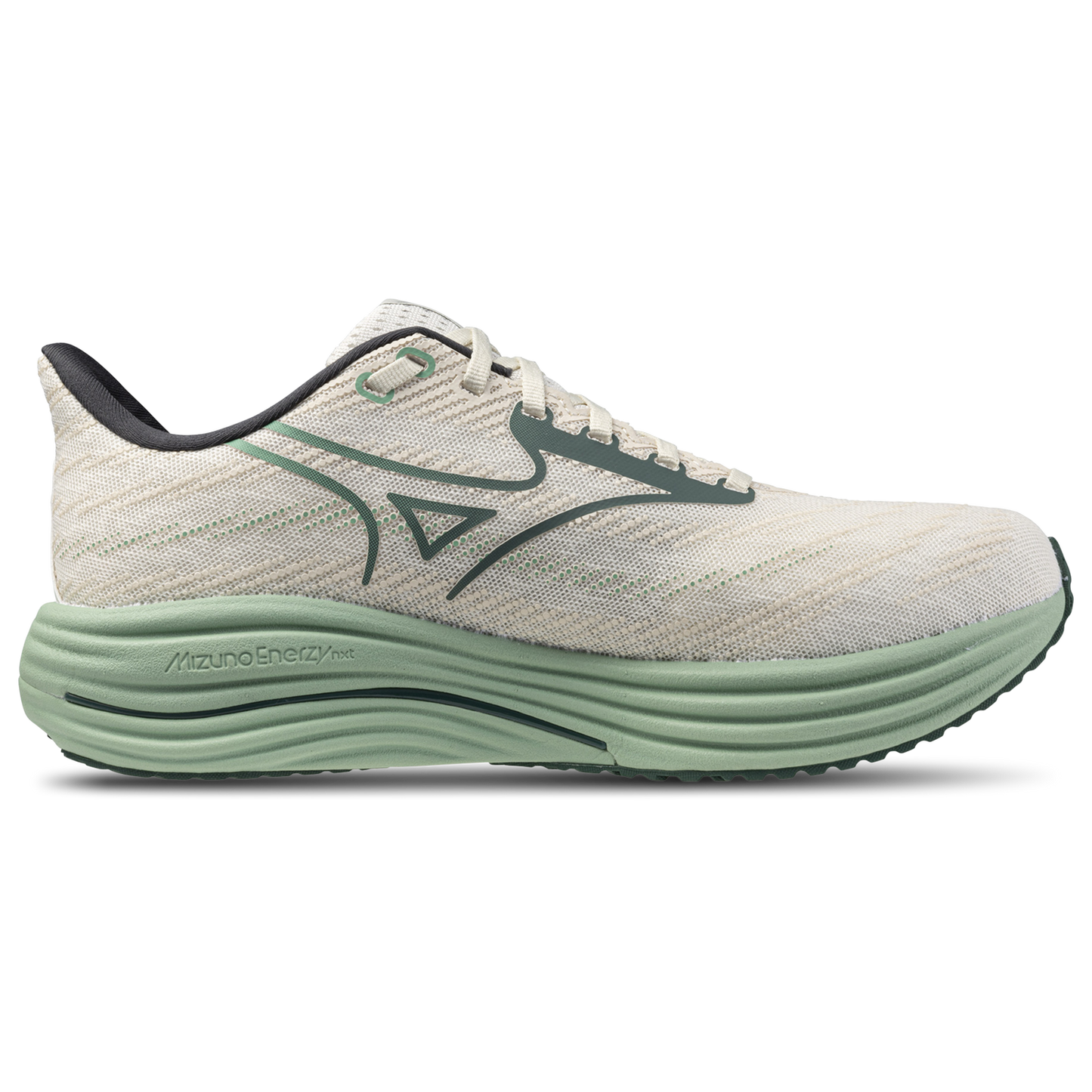Mizuno Wave Rider 29 - Men's - White/Bistro Green