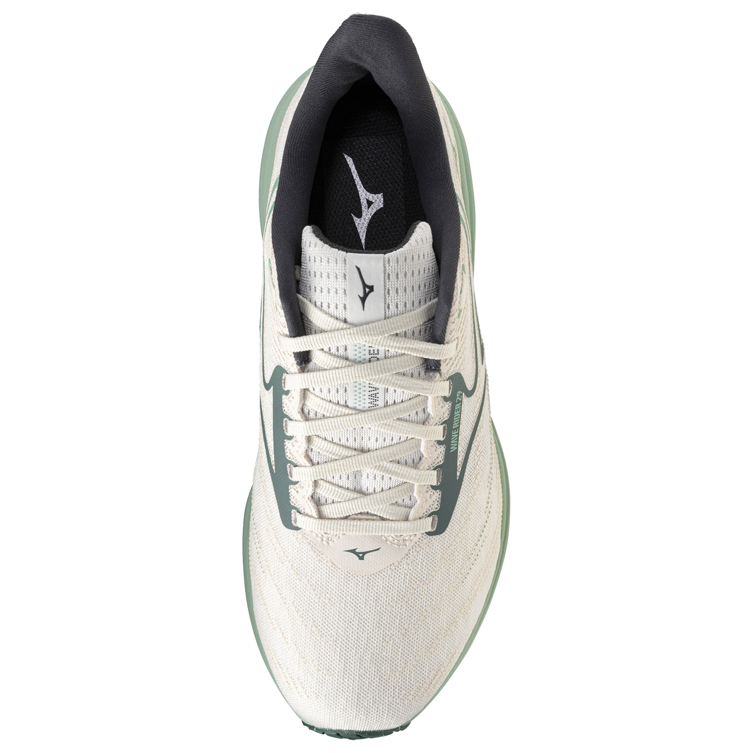 Mizuno Wave Rider 29 - Men's - White/Bistro Green