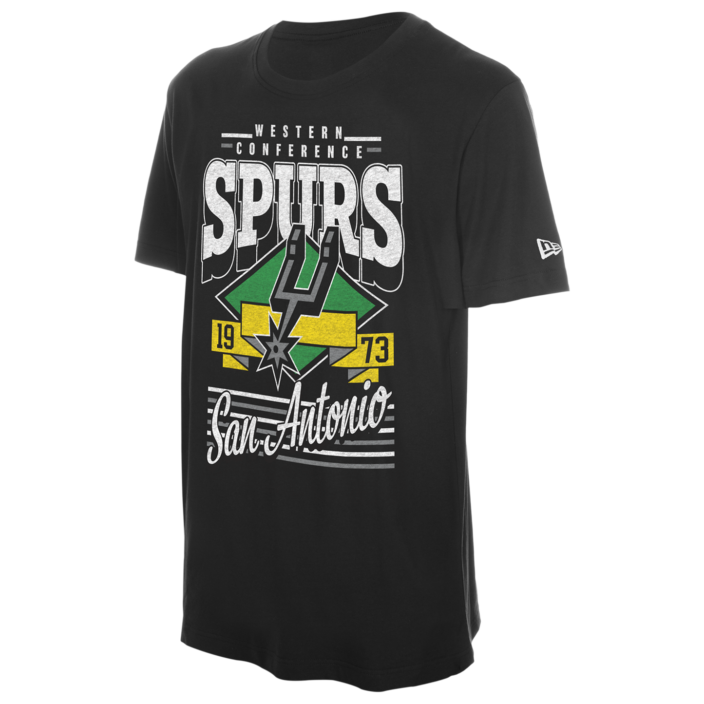 New Era Spurs Short Sleeve T-Shirt - Men's - Black (15387871)