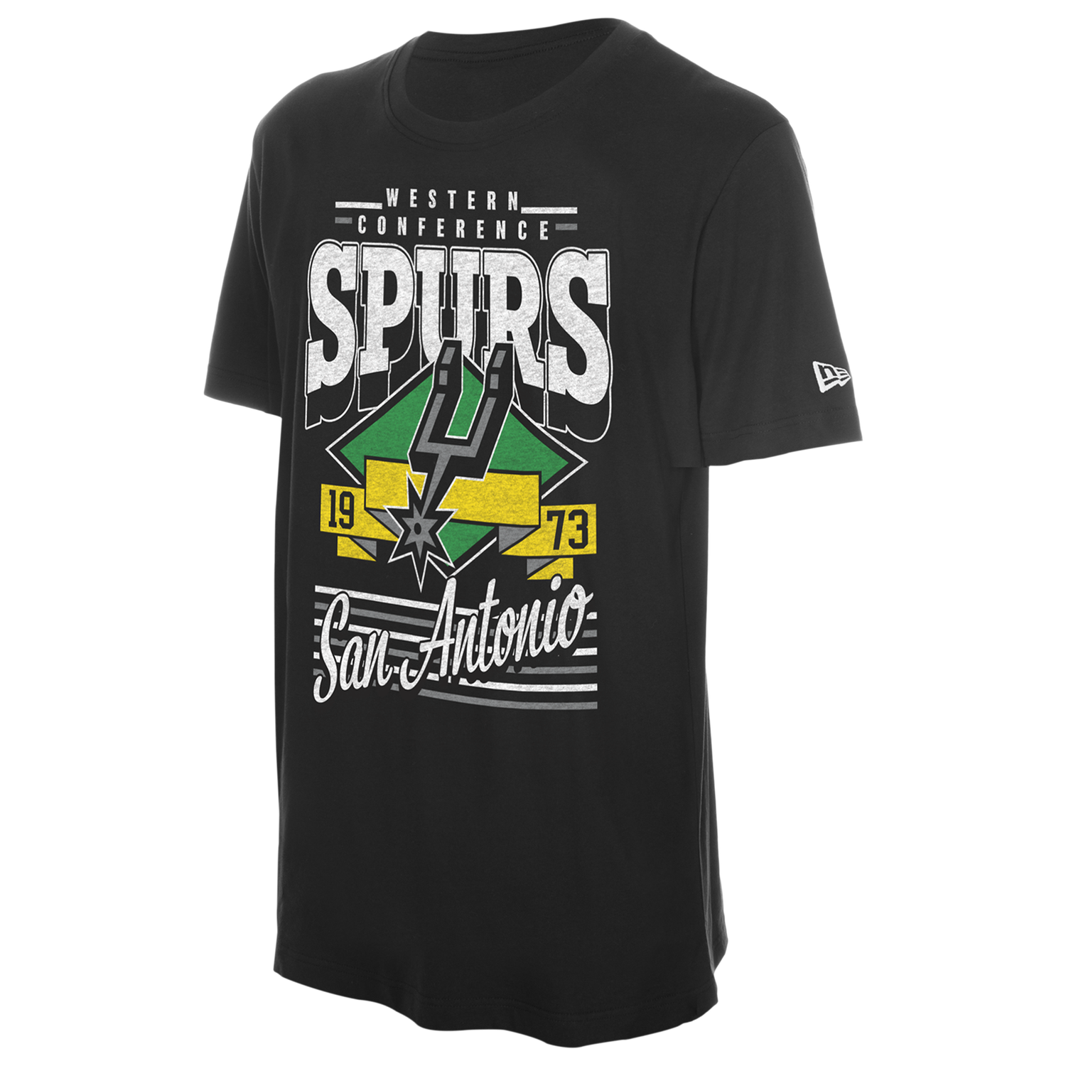New Era Spurs Short Sleeve T-Shirt - Men's - Black (15387871)