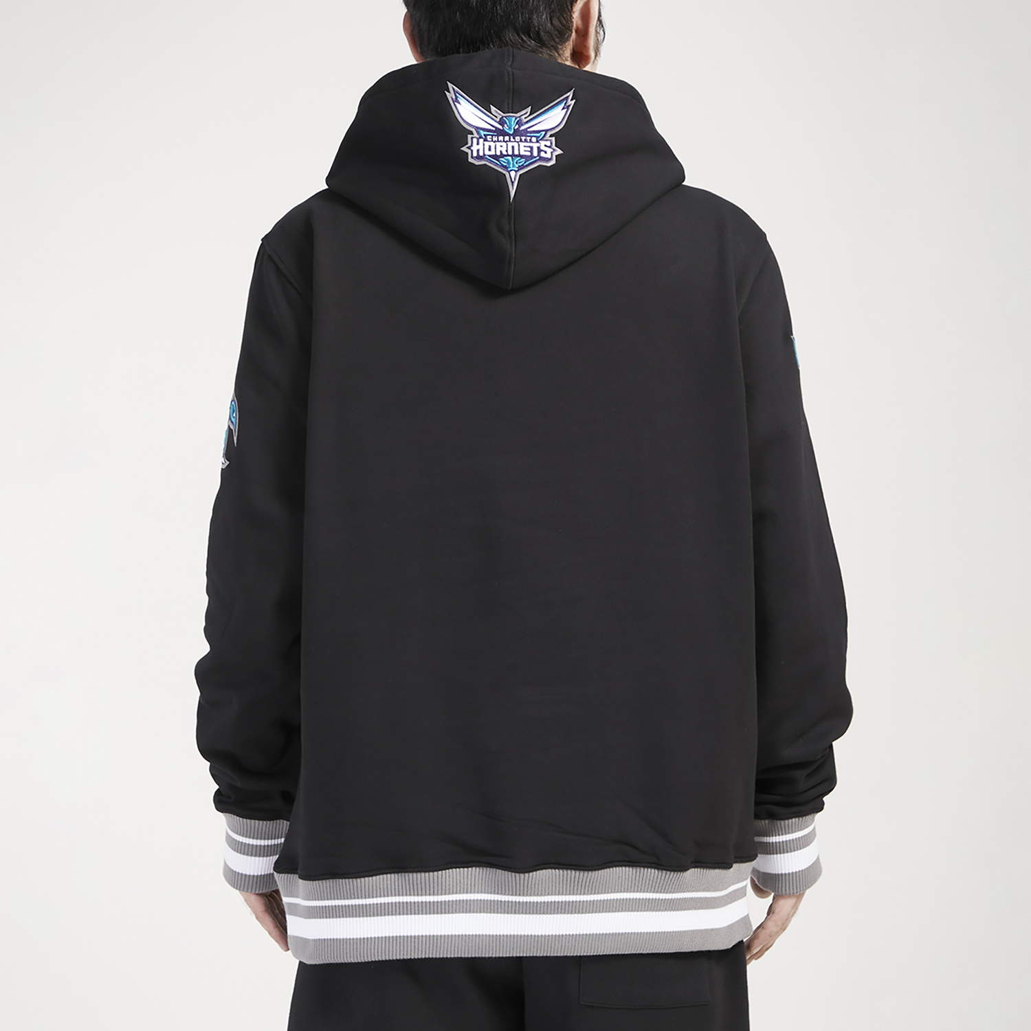 Pro Standard Hornets Script Fleece P/O Hoodie - Men's - Black/Teal