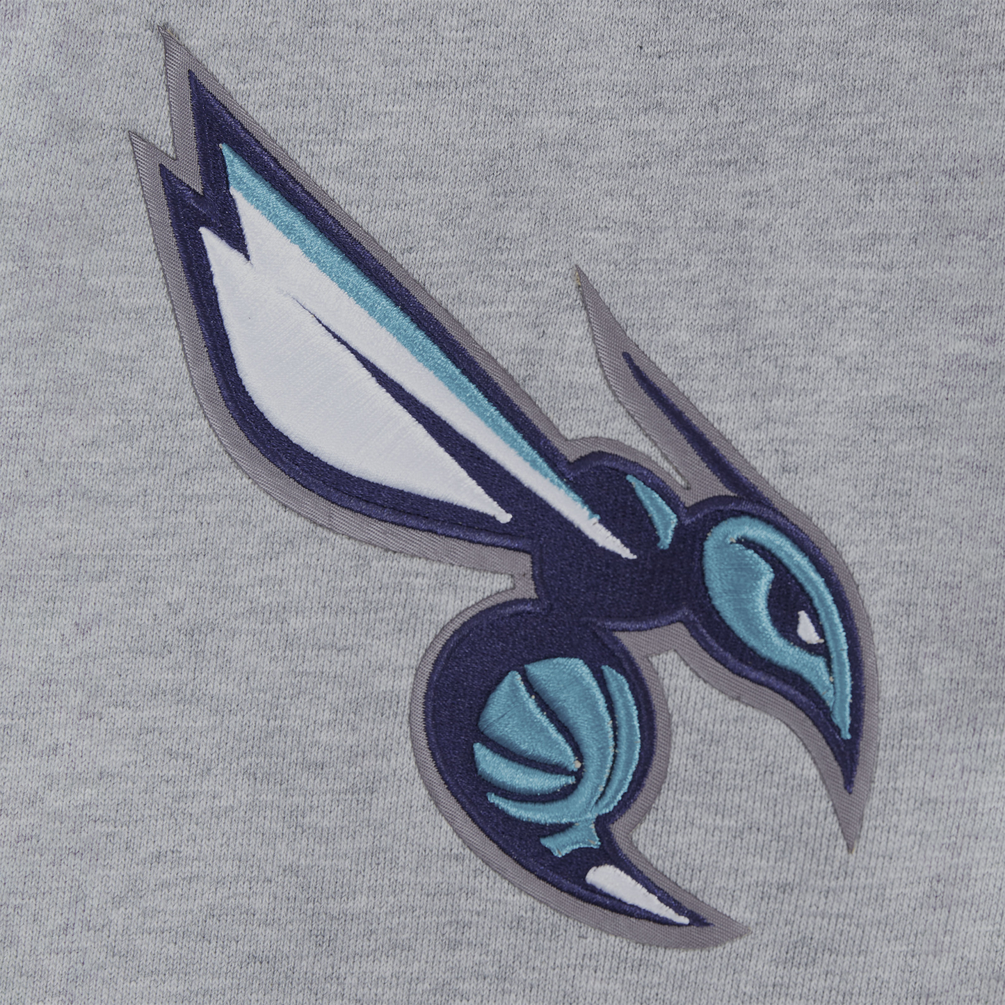 Pro Standard Hornets Script Fleece P/O Hoodie - Men's - Heather Gray/Black