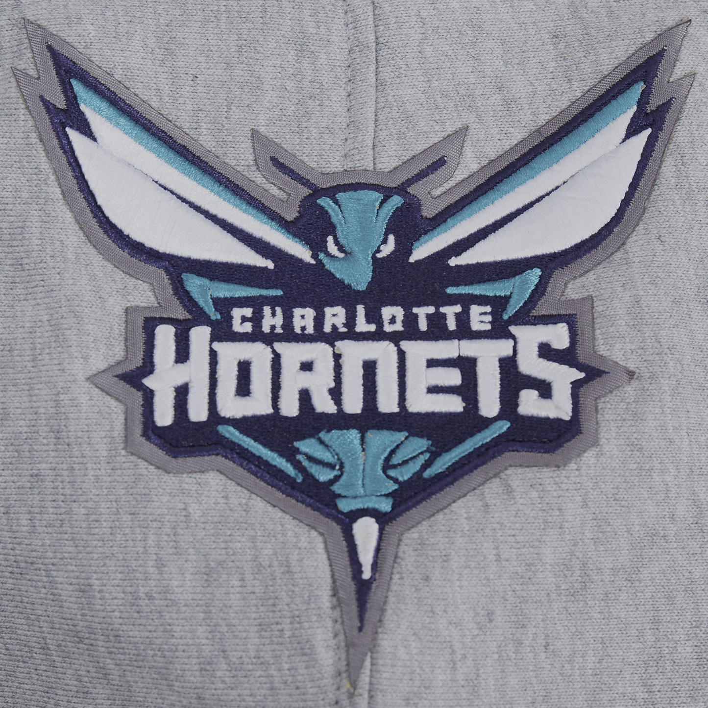 Pro Standard Hornets Script Fleece P/O Hoodie - Men's - Heather Gray/Black