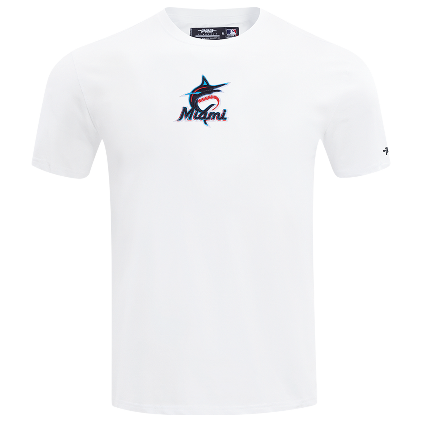 Pro Standard Marlins Classic DS T-Shirt - Men's - White/Black