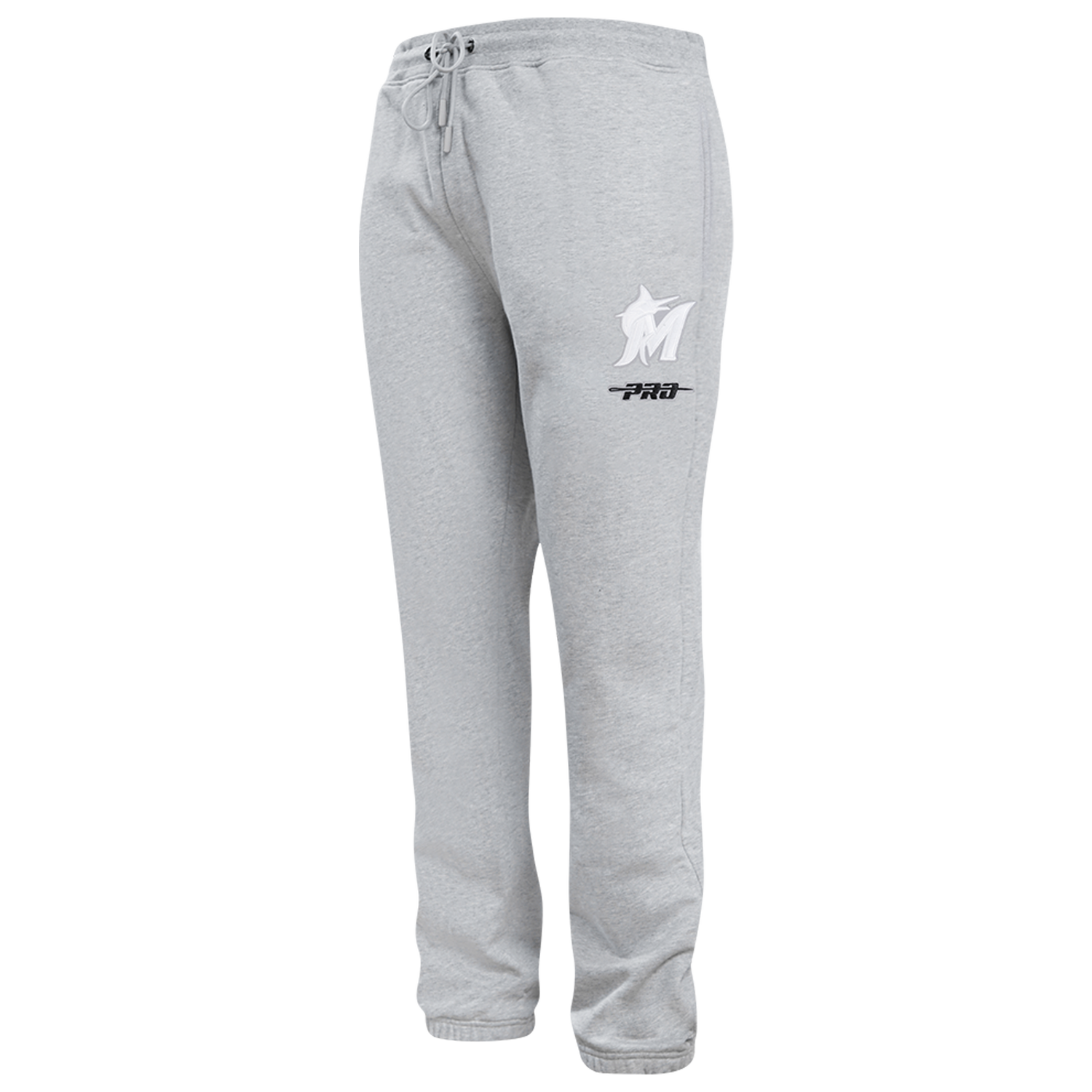 Pro Standard Marlins Classic Sweatpants - Men's - White/Grey