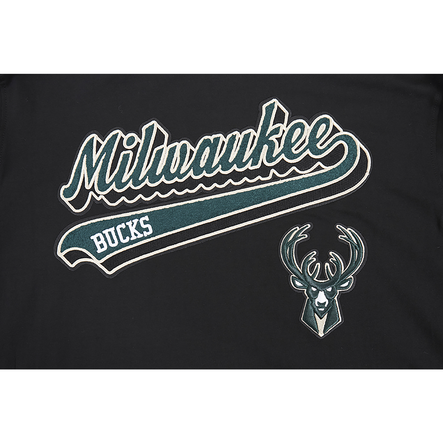 Pro Standard BUCKS SCRIPT TAIL SJ TEE - Men's - Black