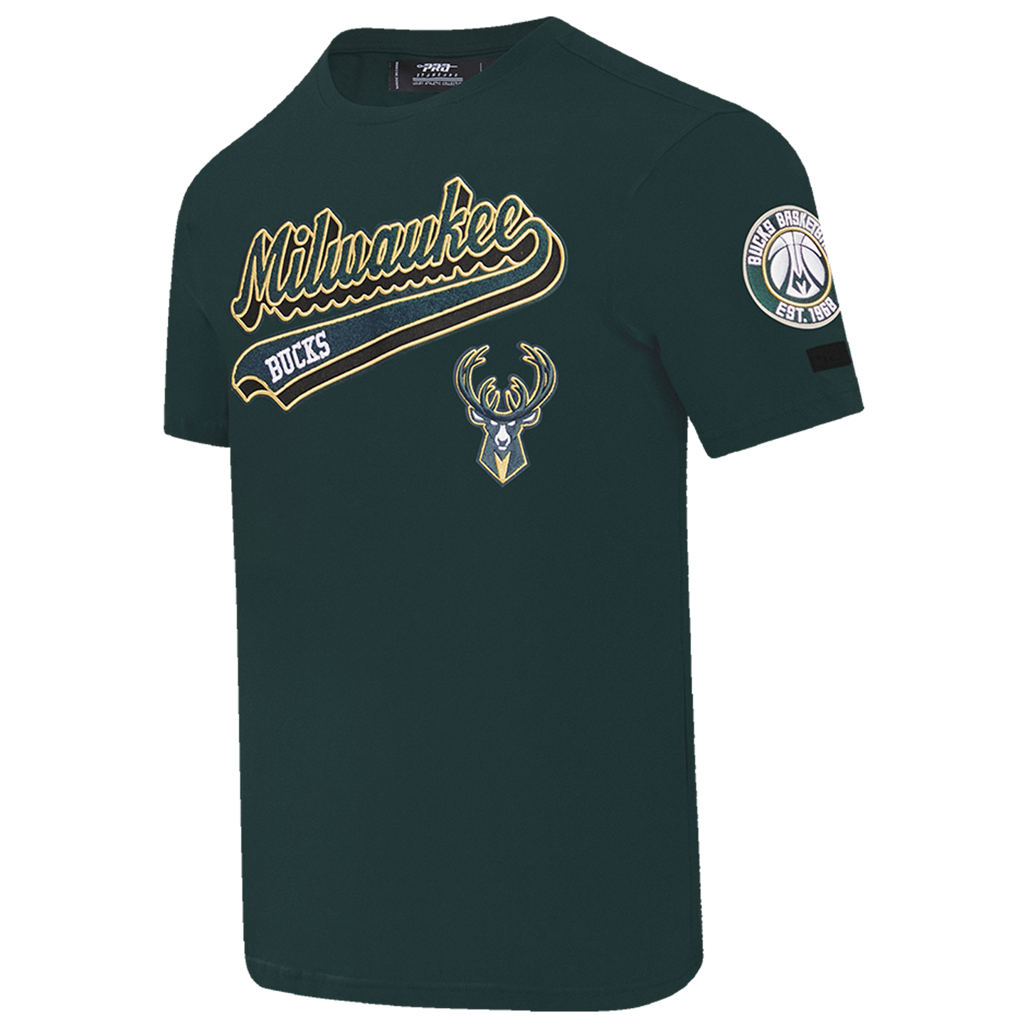 Pro Standard BUCKS SCRIPT TAIL SJ TEE - Men's - Forest Green