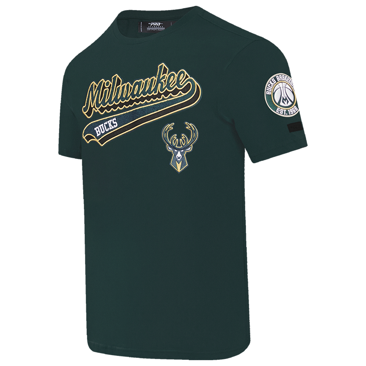 Pro Standard BUCKS SCRIPT TAIL SJ TEE - Men's - Forest Green