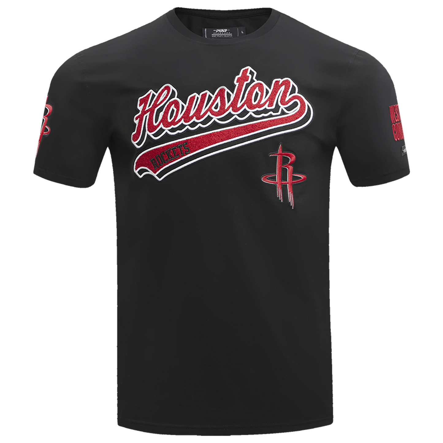 Pro Standard ROCKETS SCRIPT TAIL SJ TEE - Men's - Black