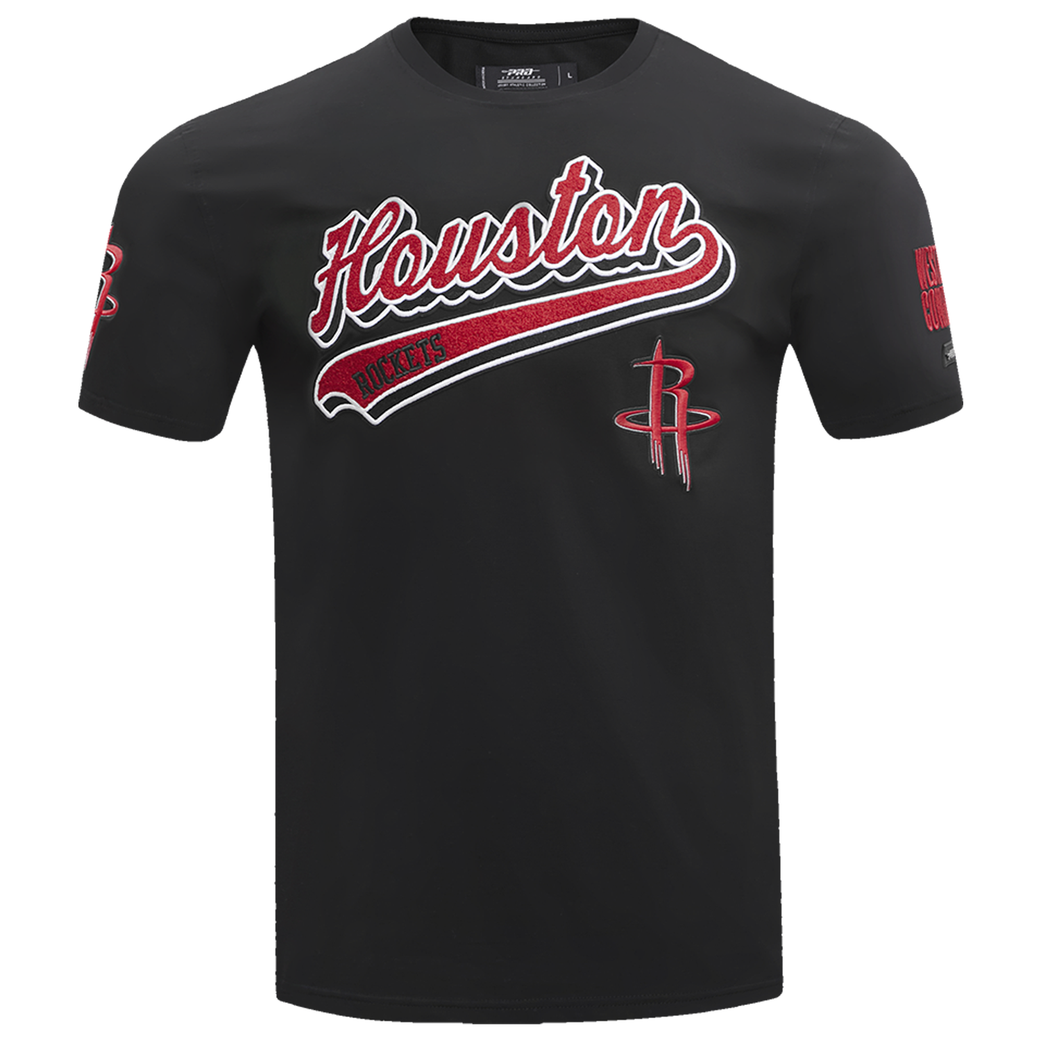 Pro Standard ROCKETS SCRIPT TAIL SJ TEE - Men's - Black