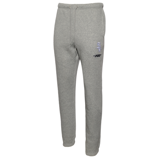 Pro Standard White Sox Classic Sweatpants - Men's - Grey/White