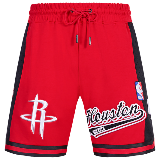 Pro Standard ROCKETS SCRIPT TAIL DK 2.0 SHORT - Men's - Black/Red