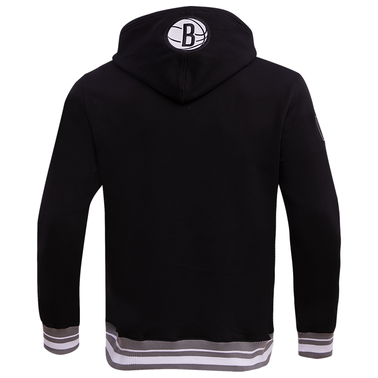 Pro Standard NETS SCRIPT TAIL RIB FLC PO HOODIE - Men's - Black/Gray