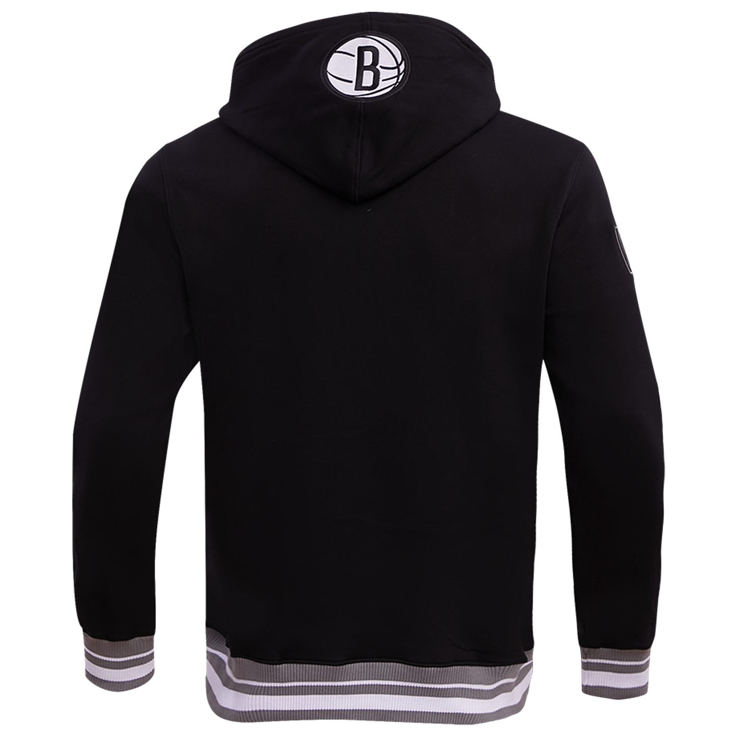 Pro Standard NETS SCRIPT TAIL RIB FLC PO HOODIE - Men's - Black/Gray
