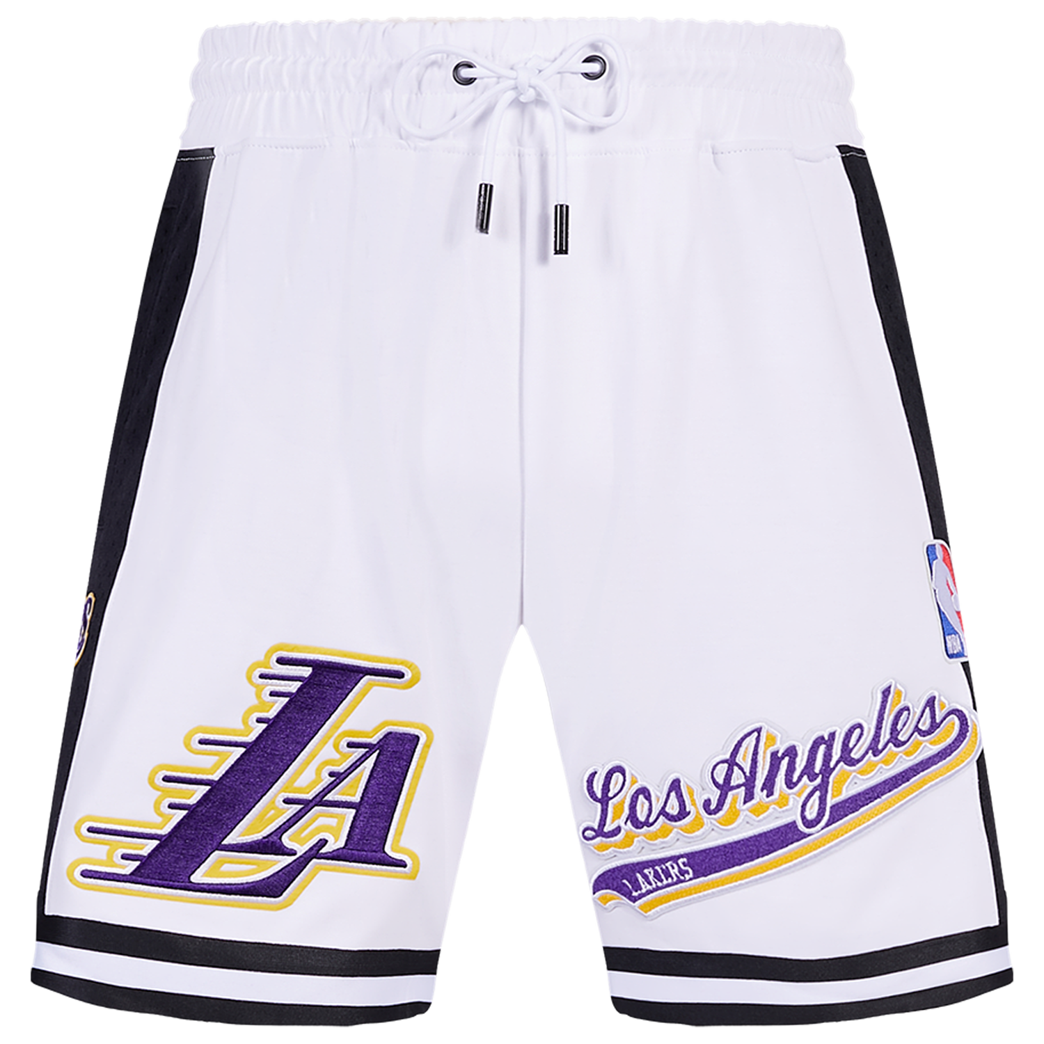 Pro Standard LAKERS SCRIPT TAIL DK 2.0 SHORT - Men's - White/Black