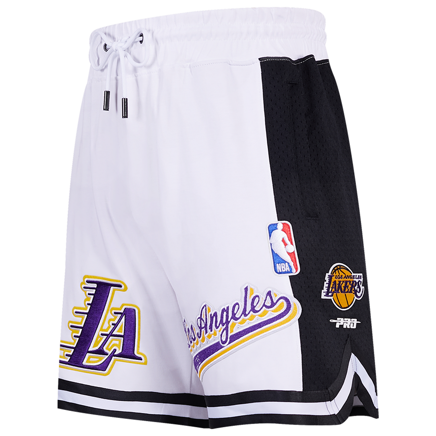 Pro Standard LAKERS SCRIPT TAIL DK 2.0 SHORT - Men's - White/Black