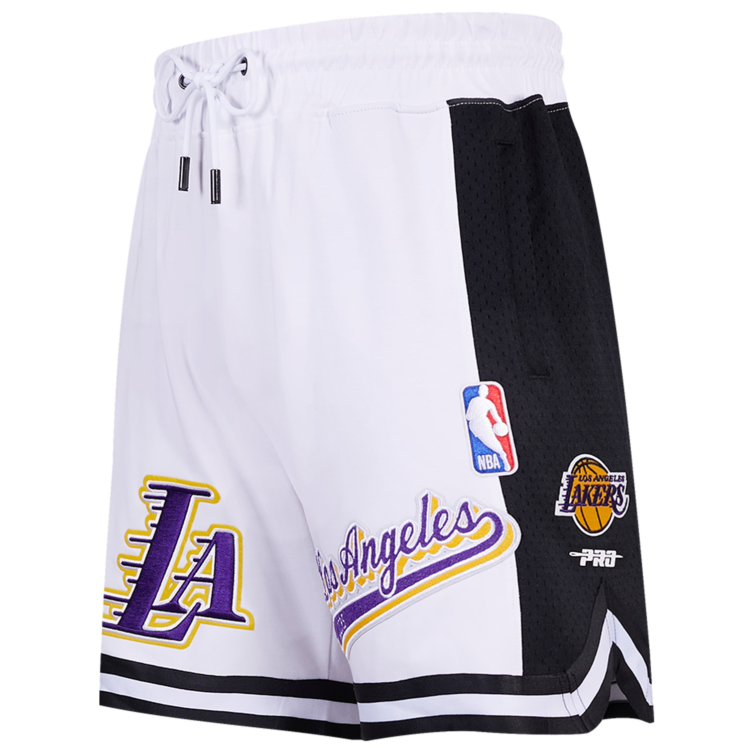 Pro Standard LAKERS SCRIPT TAIL DK 2.0 SHORT - Men's - White/Black