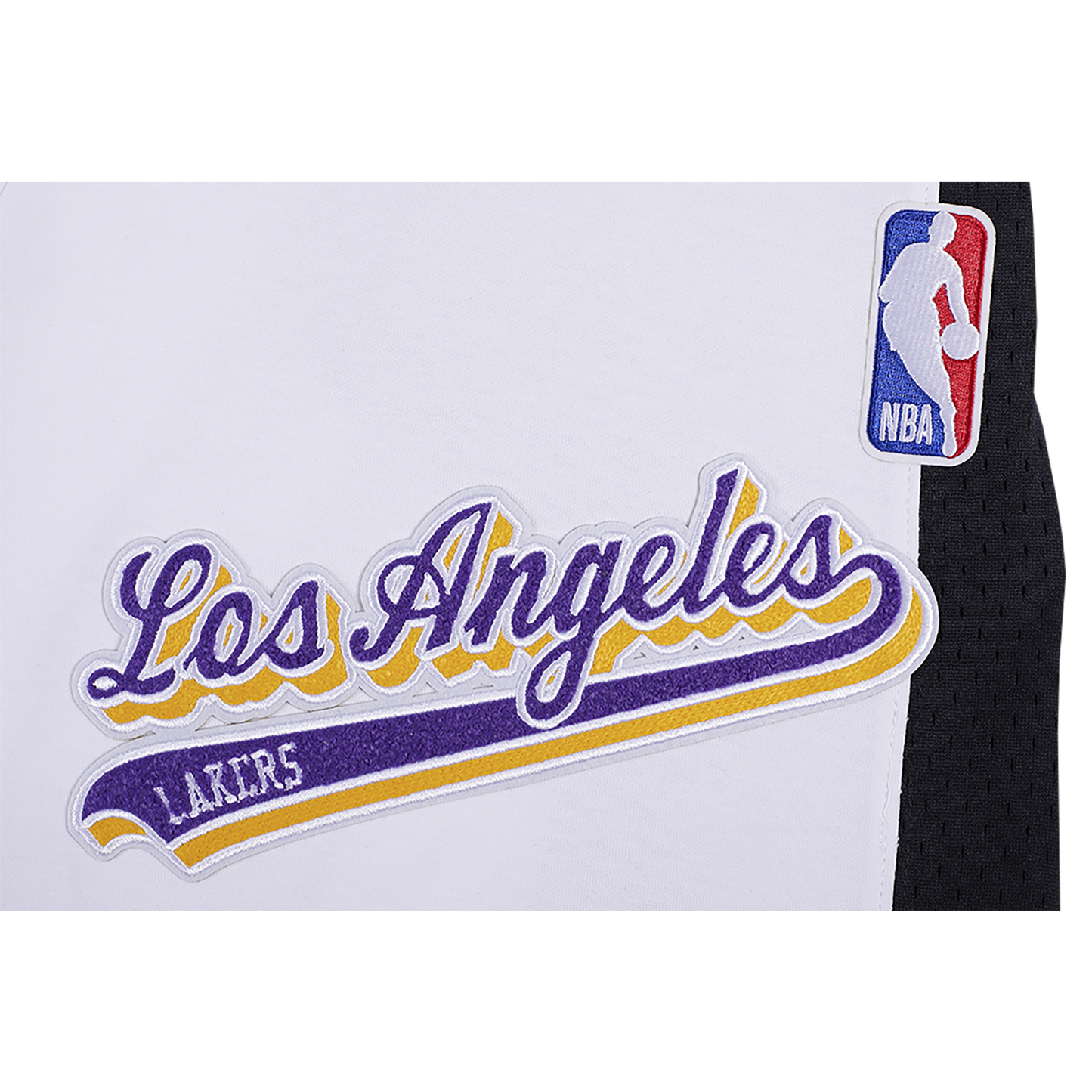 Pro Standard LAKERS SCRIPT TAIL DK 2.0 SHORT - Men's - White/Black