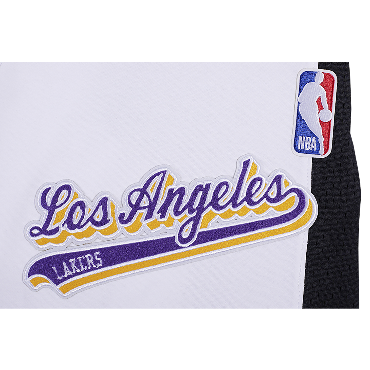 Pro Standard LAKERS SCRIPT TAIL DK 2.0 SHORT - Men's - White/Black