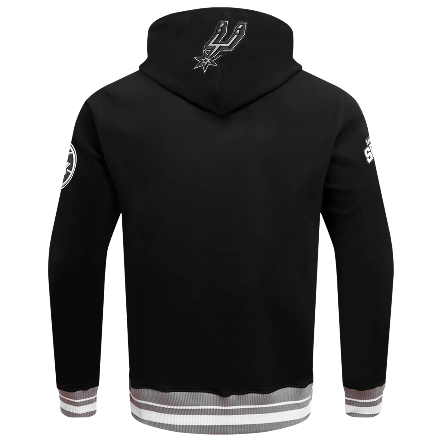Pro Standard SPURS SCRIPT TAIL RIB FLC PO HOODIE - Men's - Black/Gray