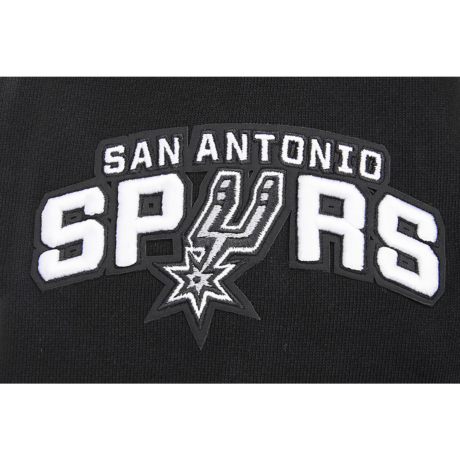 Pro Standard SPURS SCRIPT TAIL RIB FLC PO HOODIE - Men's - Black/Gray