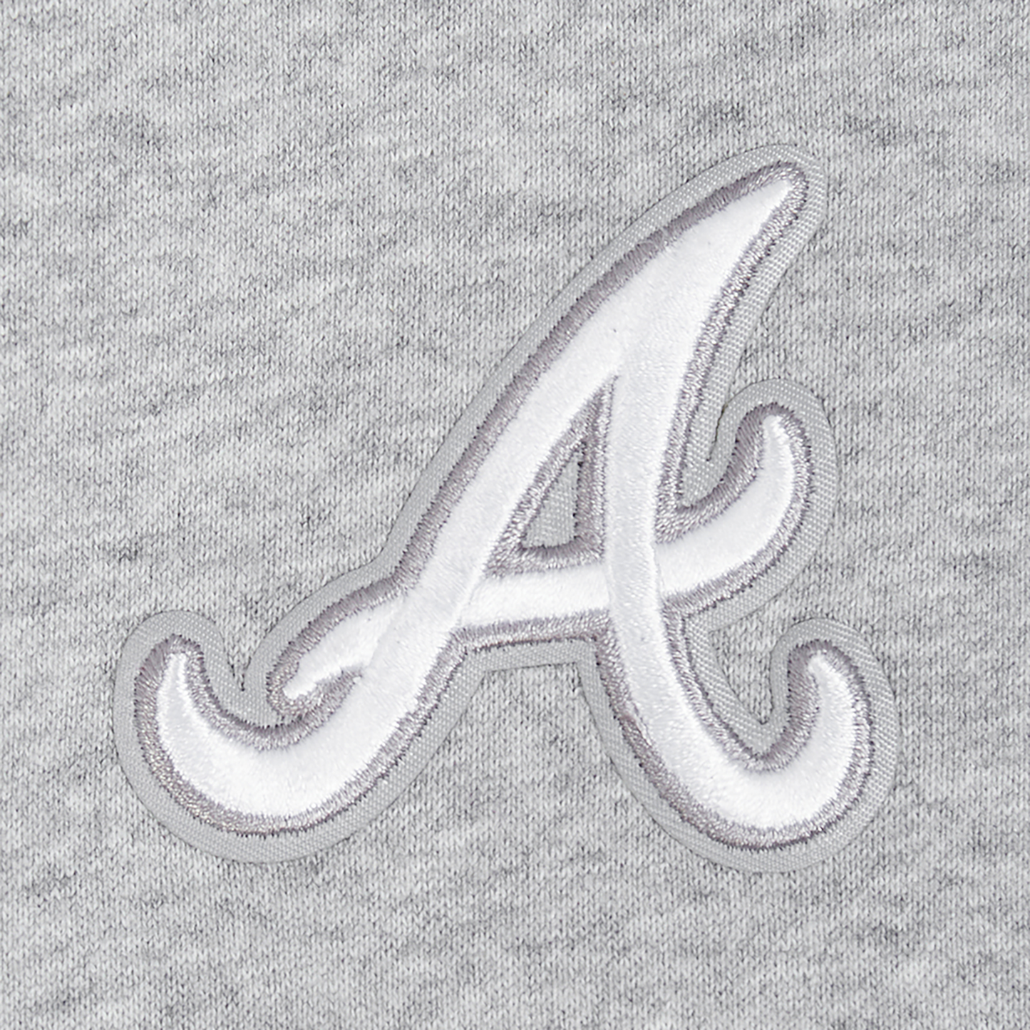 Pro Standard Braves Classic DS PO Hoodie - Men's - Grey/White