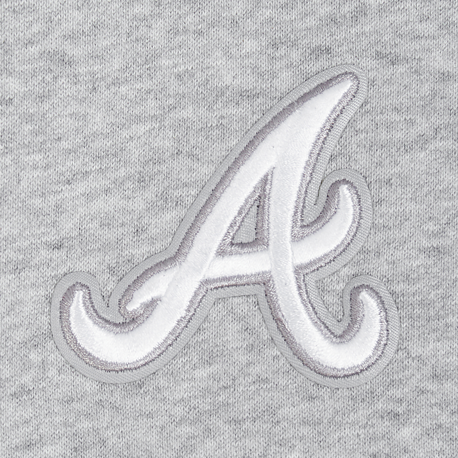 Pro Standard Braves Classic DS PO Hoodie - Men's - Grey/White