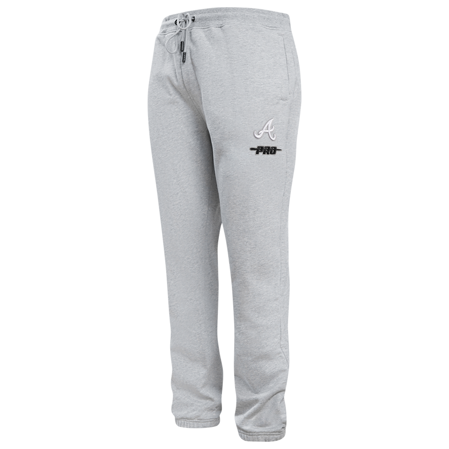 Pro Standard Braves Classic Sweatpants - Men's - Grey/White
