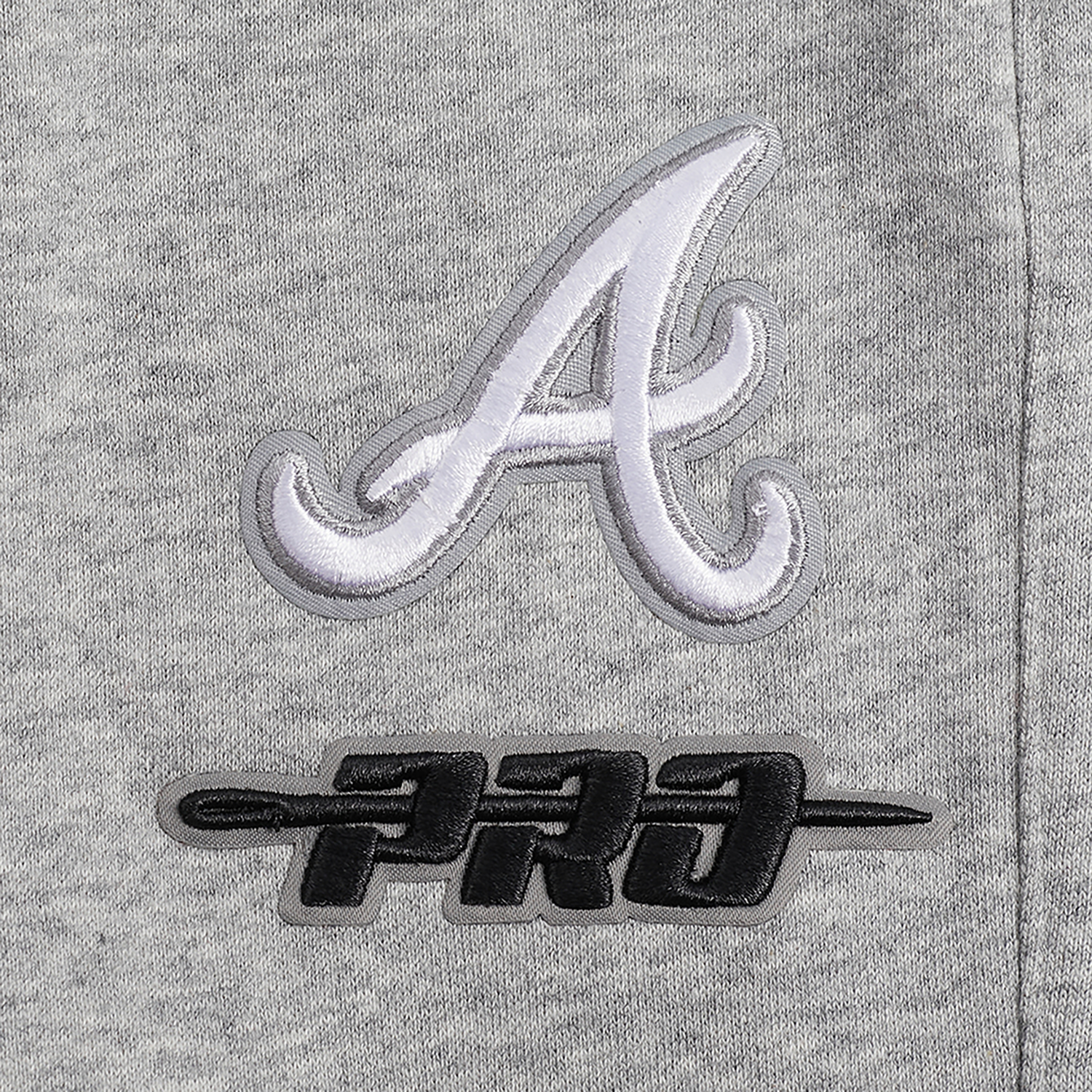 Pro Standard Braves Classic Sweatpants - Men's - Grey/White
