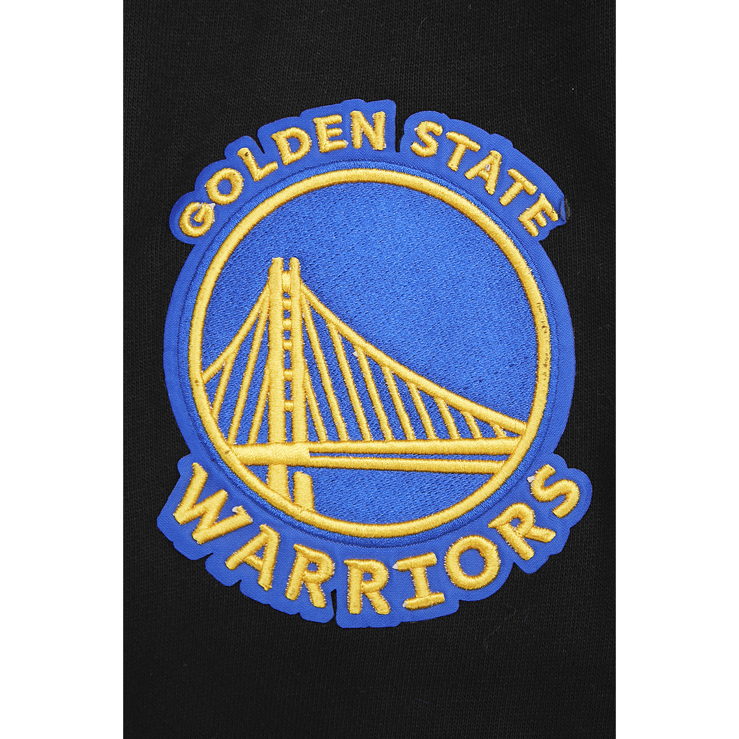 Pro Standard WARRIORS SCRIPT TAIL RIB FLC PO HOODIE - Men's - Black/Black/Royal Blue