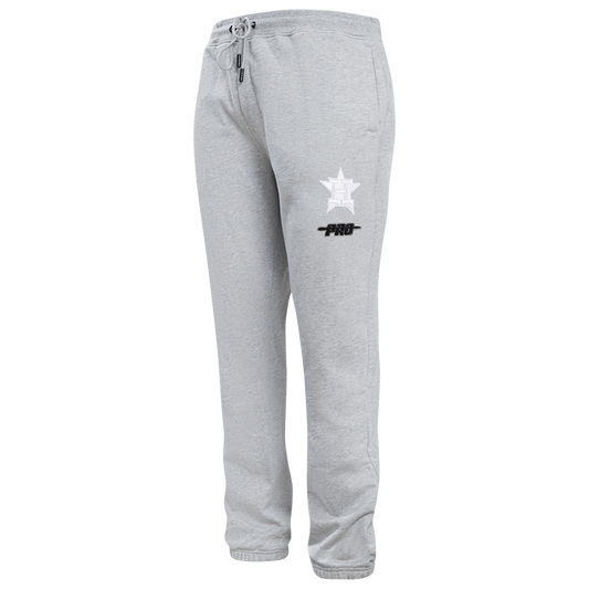 Pro Standard Astros Classic Sweatpants - Men's - Grey/White