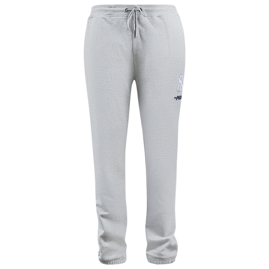 Pro Standard Yankees Classic Sweatpants - Men's - Grey/White
