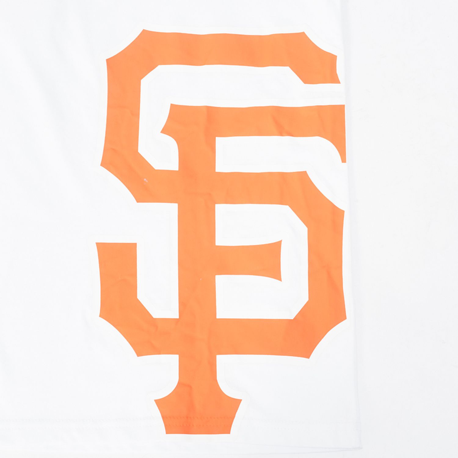 Pro Standard Giants Living Large CJ Drop Shoulder T-Shirt - Men's - White/Orange