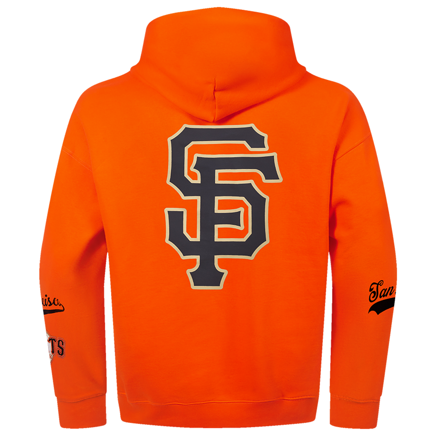 Pro Standard Giants Living Large Drop Shoulder PO Hoodie - Men's - Orange/Black