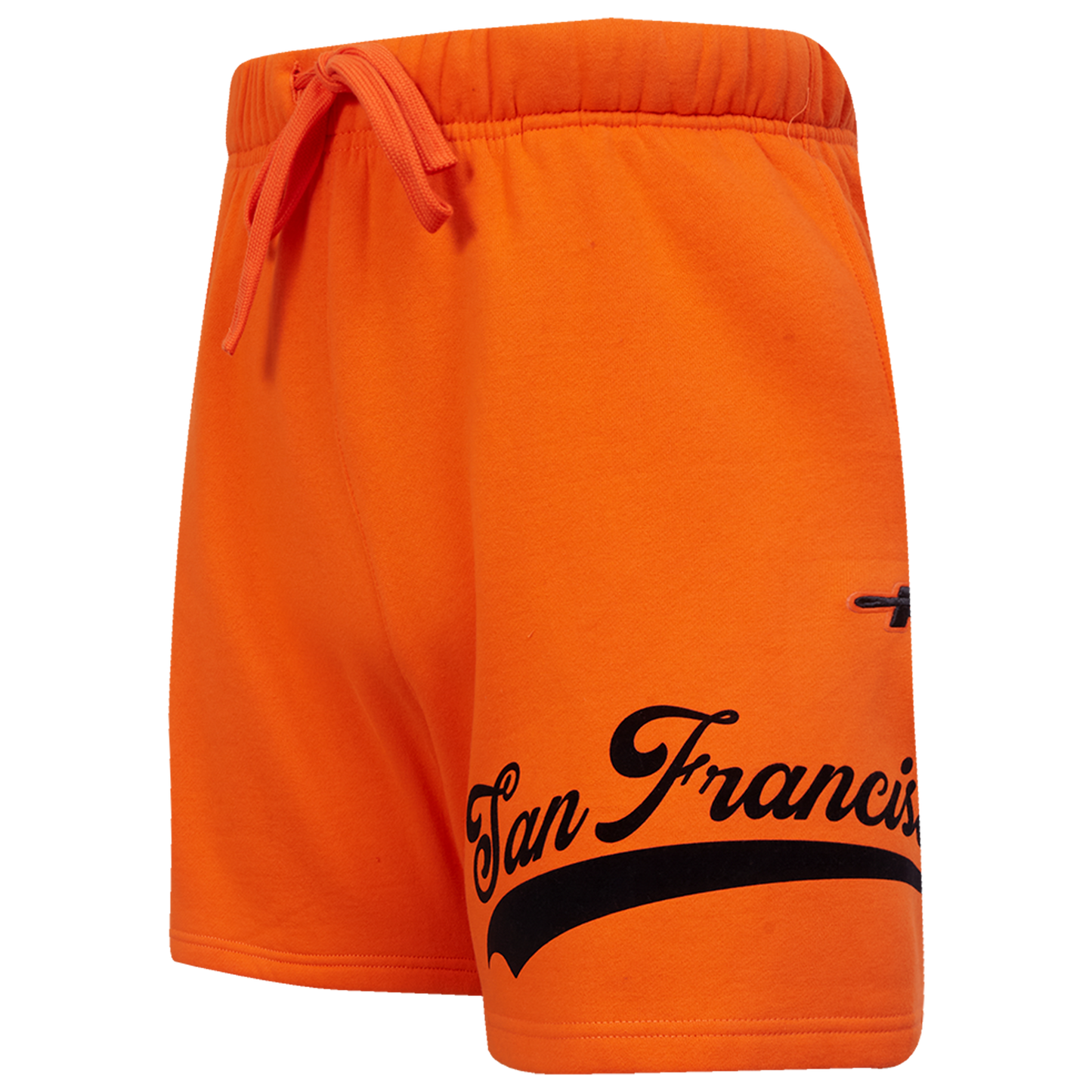Pro Standard Giants Living Large Fleece Shorts - Men's - Orange/Black