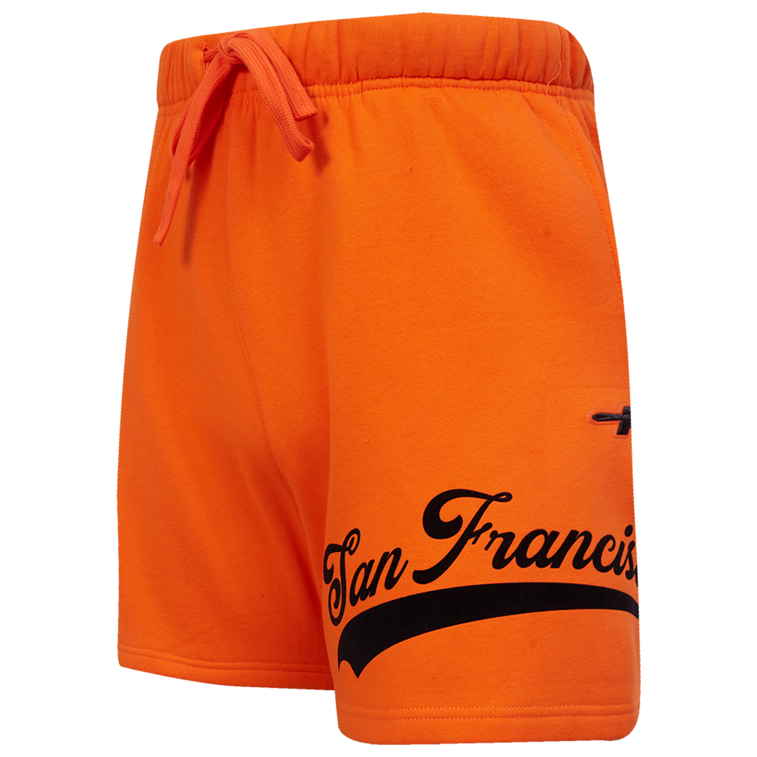Pro Standard Giants Living Large Fleece Shorts - Men's - Orange/Black