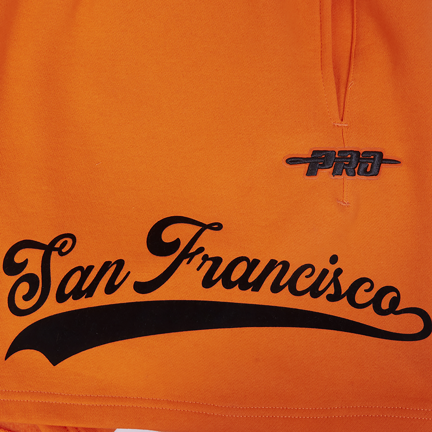 Pro Standard Giants Living Large Fleece Shorts - Men's - Orange/Black