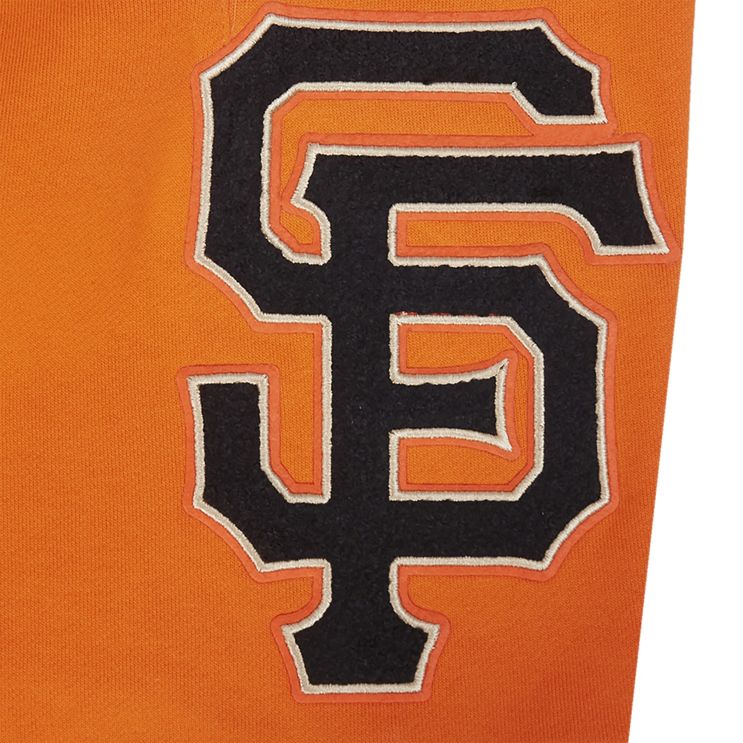 Pro Standard Giants Living Large Fleece Shorts - Men's - Orange/Black