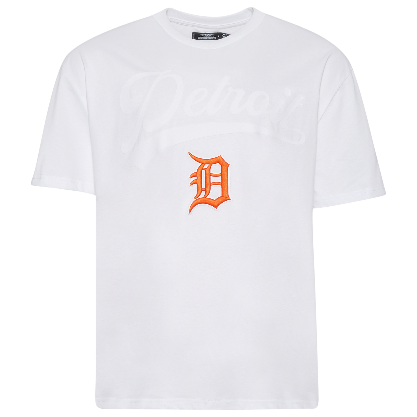 Pro Standard Tigers Living Large CJ Drop Shoulder T-Shirt - Men's - White/Orange