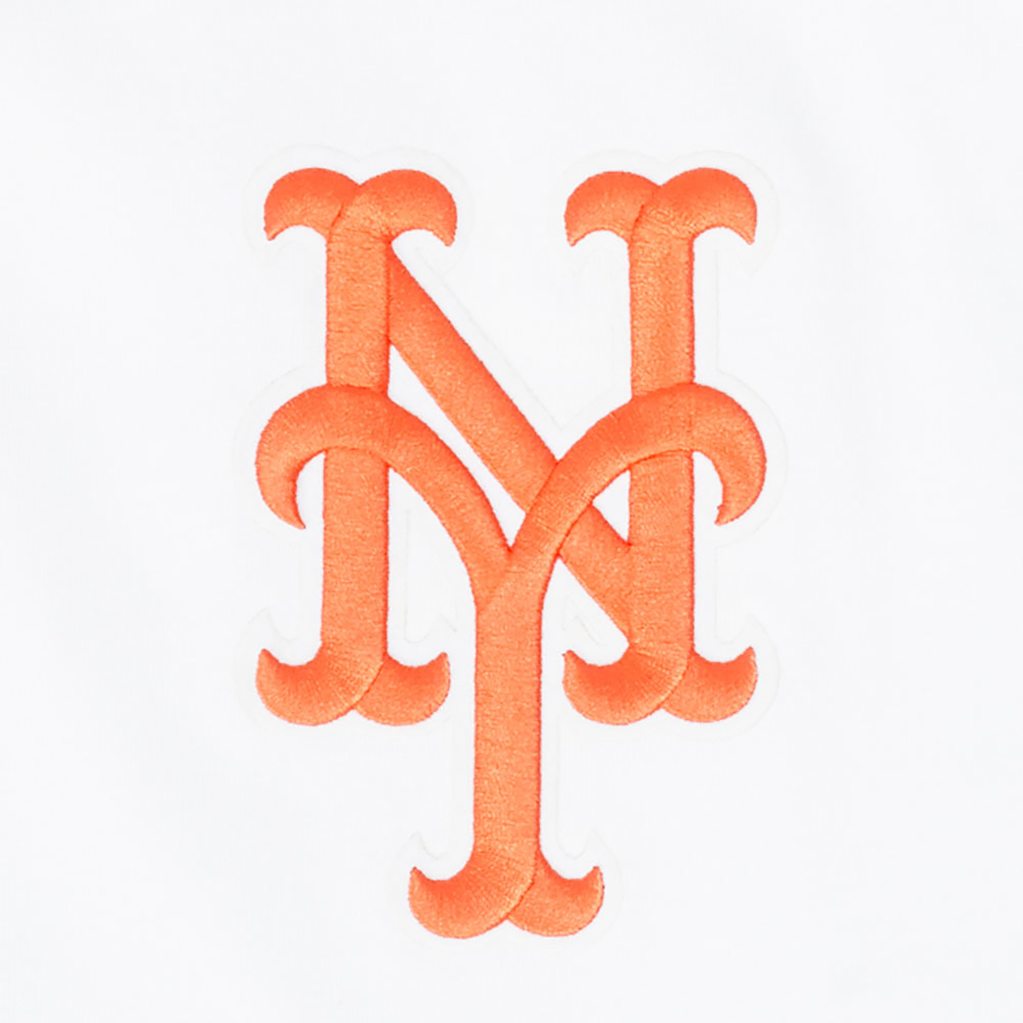 Pro Standard Mets Living Large CJ Drop Shoulder T-Shirt - Men's - White/Orange/Blue