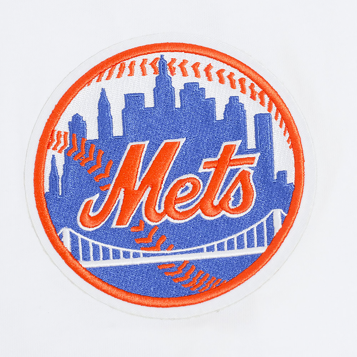 Pro Standard Mets Living Large CJ Drop Shoulder T-Shirt - Men's - White/Orange/Blue