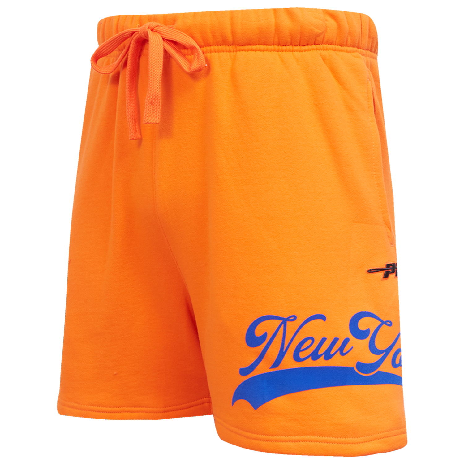 Pro Standard Mets Living Large Fleece Shorts - Men's - Blue/Orange