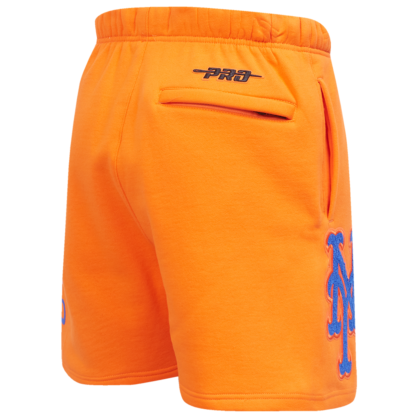 Pro Standard Mets Living Large Fleece Shorts - Men's - Blue/Orange