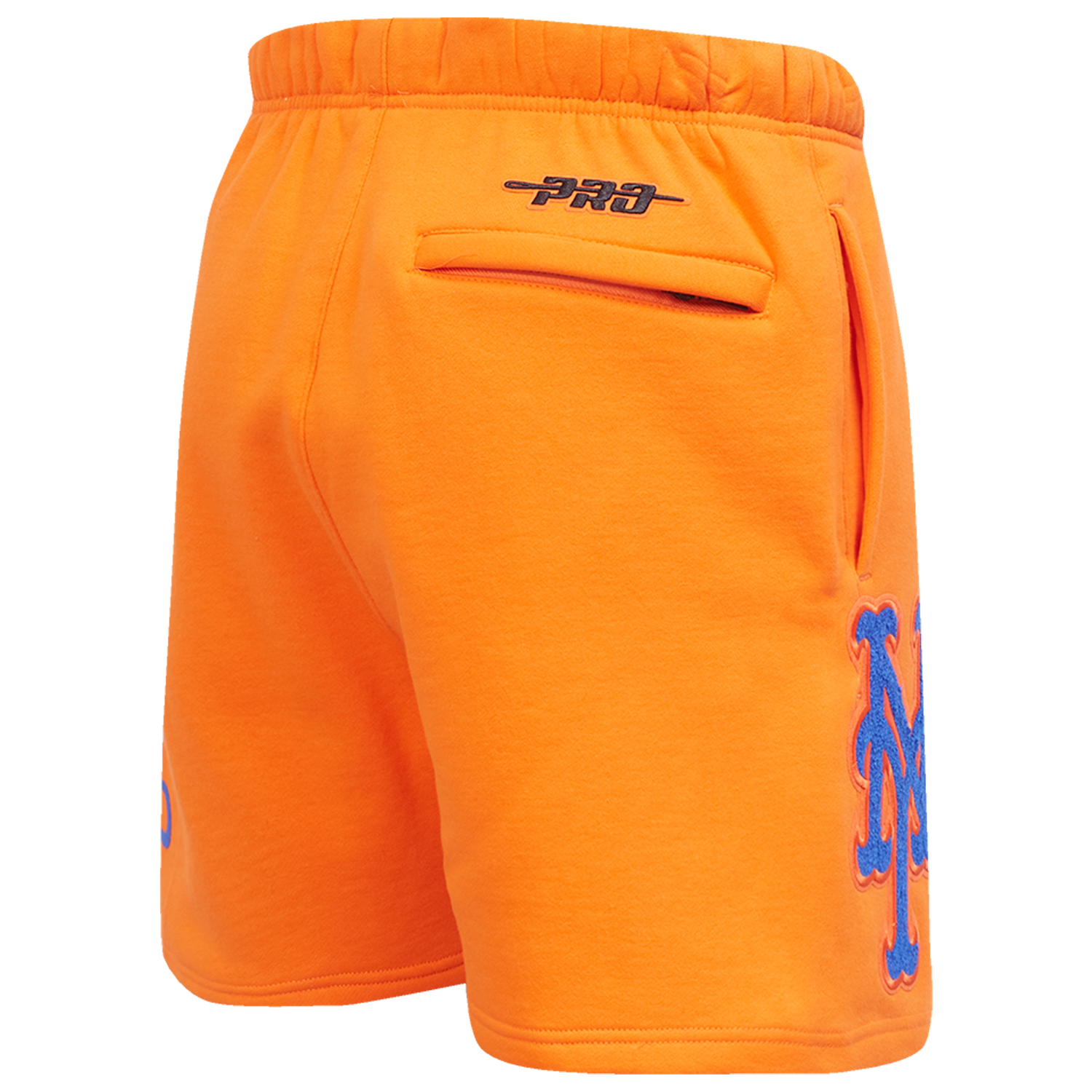 Pro Standard Mets Living Large Fleece Shorts - Men's - Blue/Orange