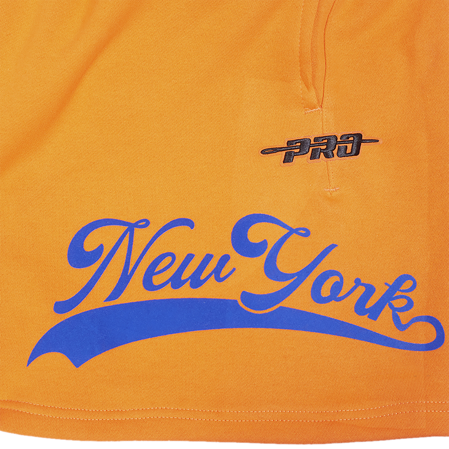 Pro Standard Mets Living Large Fleece Shorts - Men's - Blue/Orange