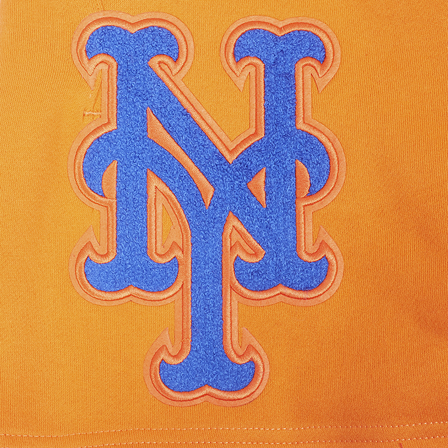 Pro Standard Mets Living Large Fleece Shorts - Men's - Blue/Orange