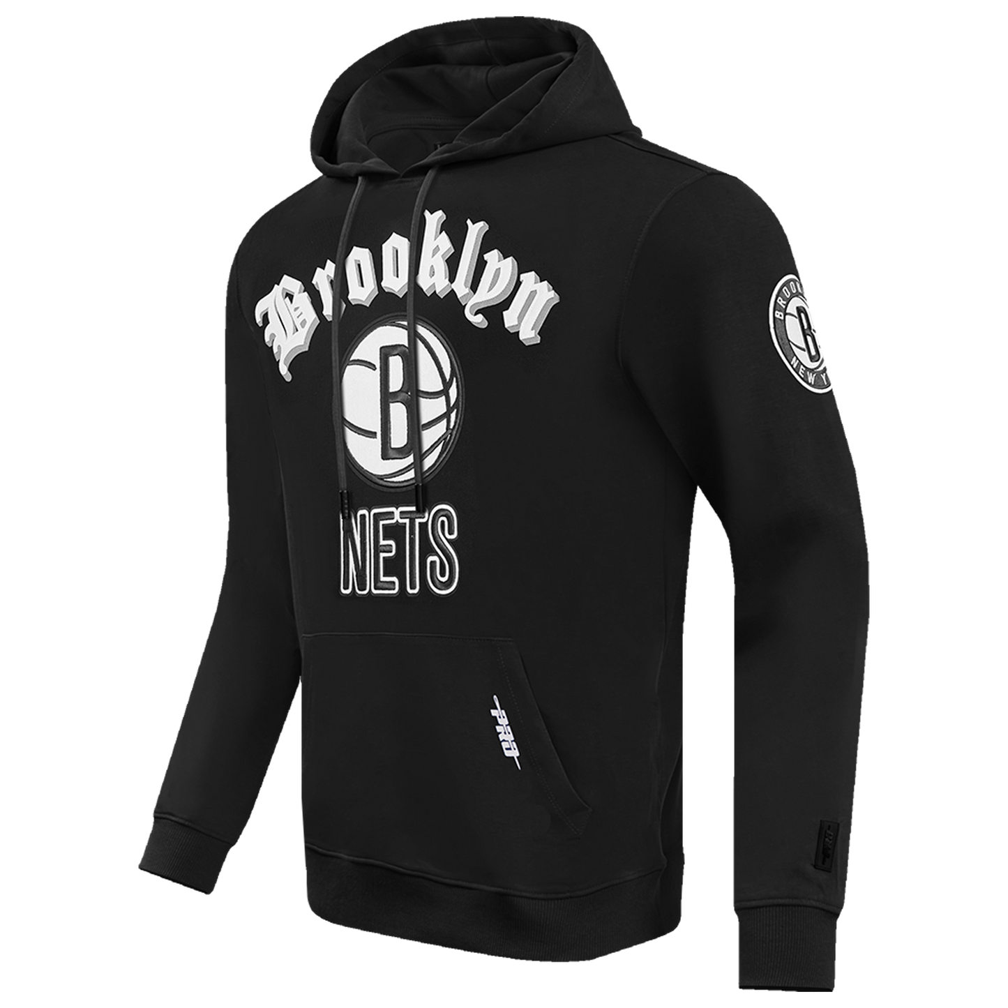 Pro Standard NETS OLD ENGLISH FLC PO HOODIE - Men's - Black