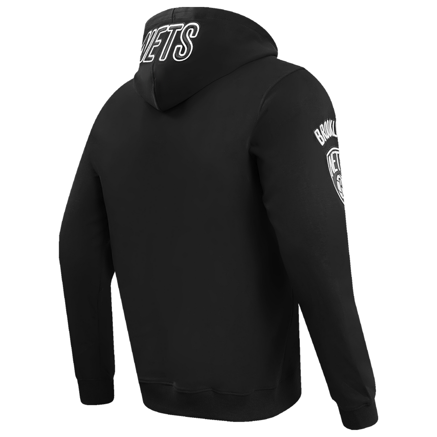Pro Standard NETS OLD ENGLISH FLC PO HOODIE - Men's - Black
